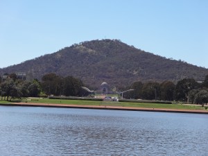 Lake Burley Griffin and the War Memorial. 