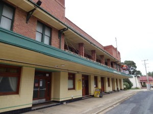 Captain's Flat Hotel.  Built 1937.  Boasts the longest bar is the Southern Hemisphere.